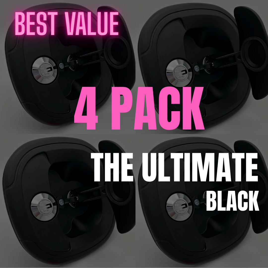 4 PACK - The ULTIMATE - Whale Tail Lock (Black)