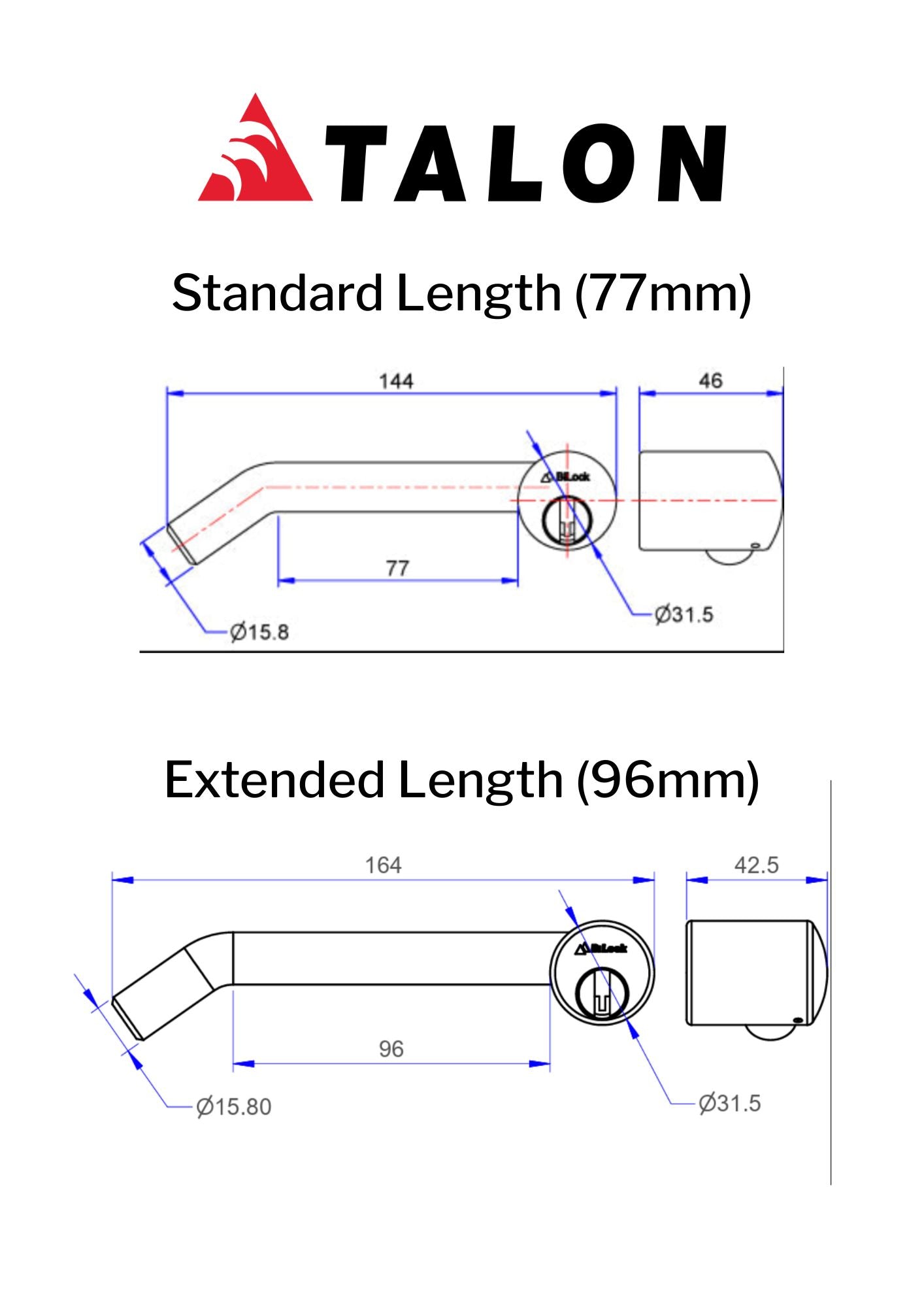 TALON Hitch Lock - Standard Length