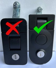 1Key Round End Toolbox Lock - Black