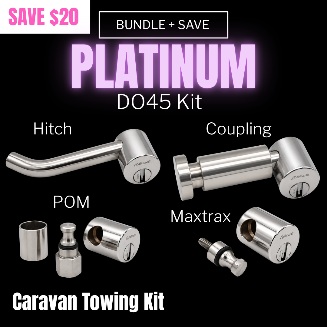 PLATINUM 45 KIT - TALON DO45 Coupling + Hitch + POM (Peace of Mind) AND MaxTrax Lock