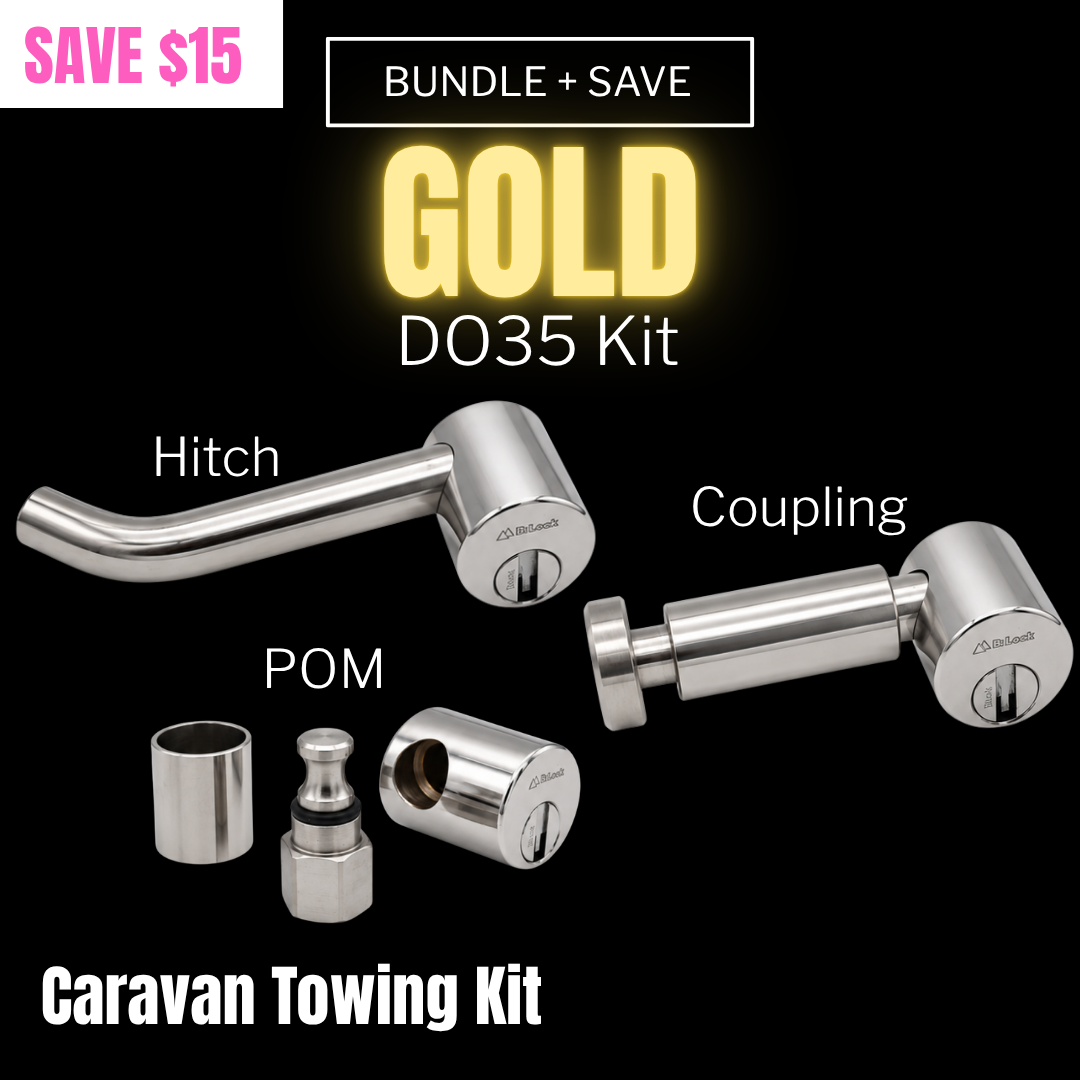 GOLD 35 KIT - TALON DO35 Coupling, Hitch + POM (Peace of Mind) Lock