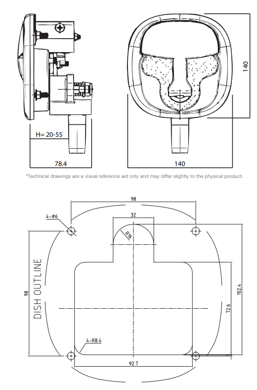 8 PACK - The ULTIMATE - Whale Tail Lock (Chrome)