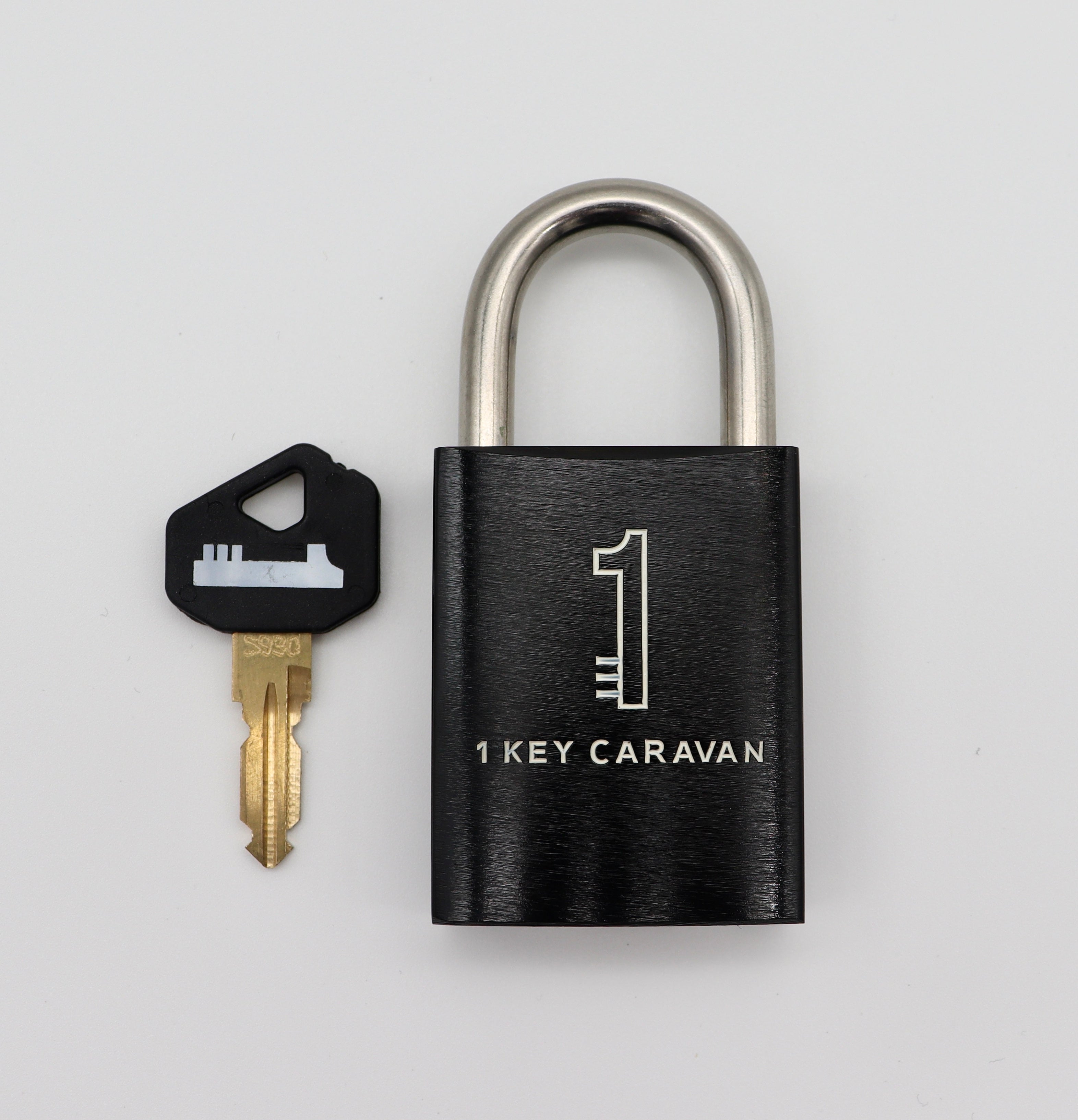 1KEY SMALL Padlock | Black 6.4mm Shackle