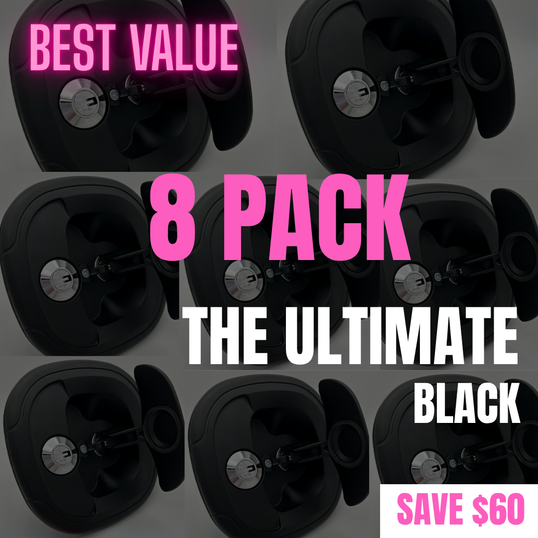 8 PACK - The ULTIMATE - Whale Tail Lock (Black)