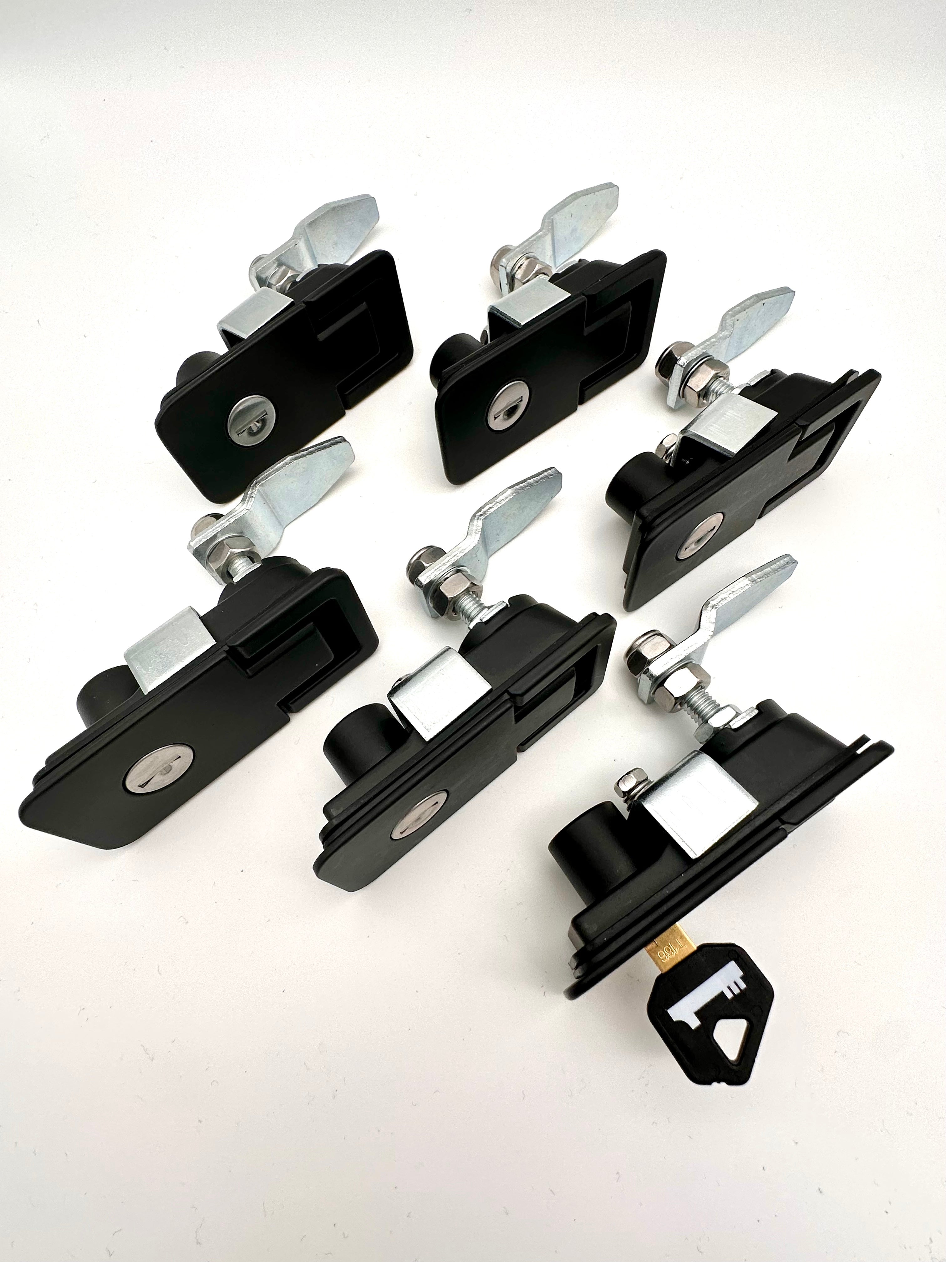 1Key Compression Locks - 6 Pack Keyed Alike