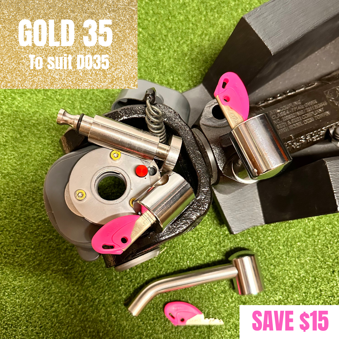 GOLD 35 KIT - TALON DO35 Coupling, Hitch + POM (Peace of Mind) Lock