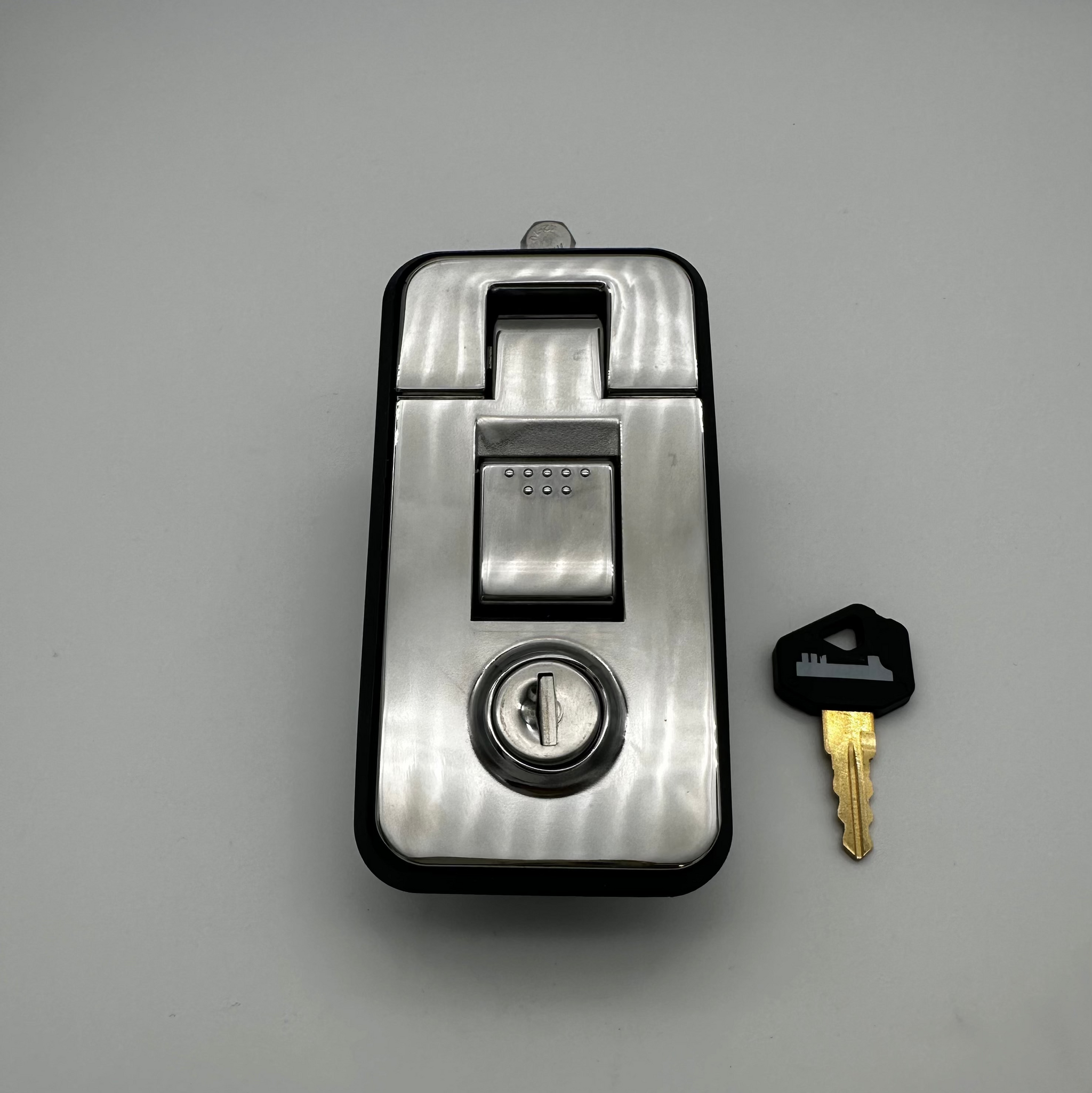 One Key Lockbox 1Key Rectangular Toolbox Lock Chrome | 1Key Caravan System