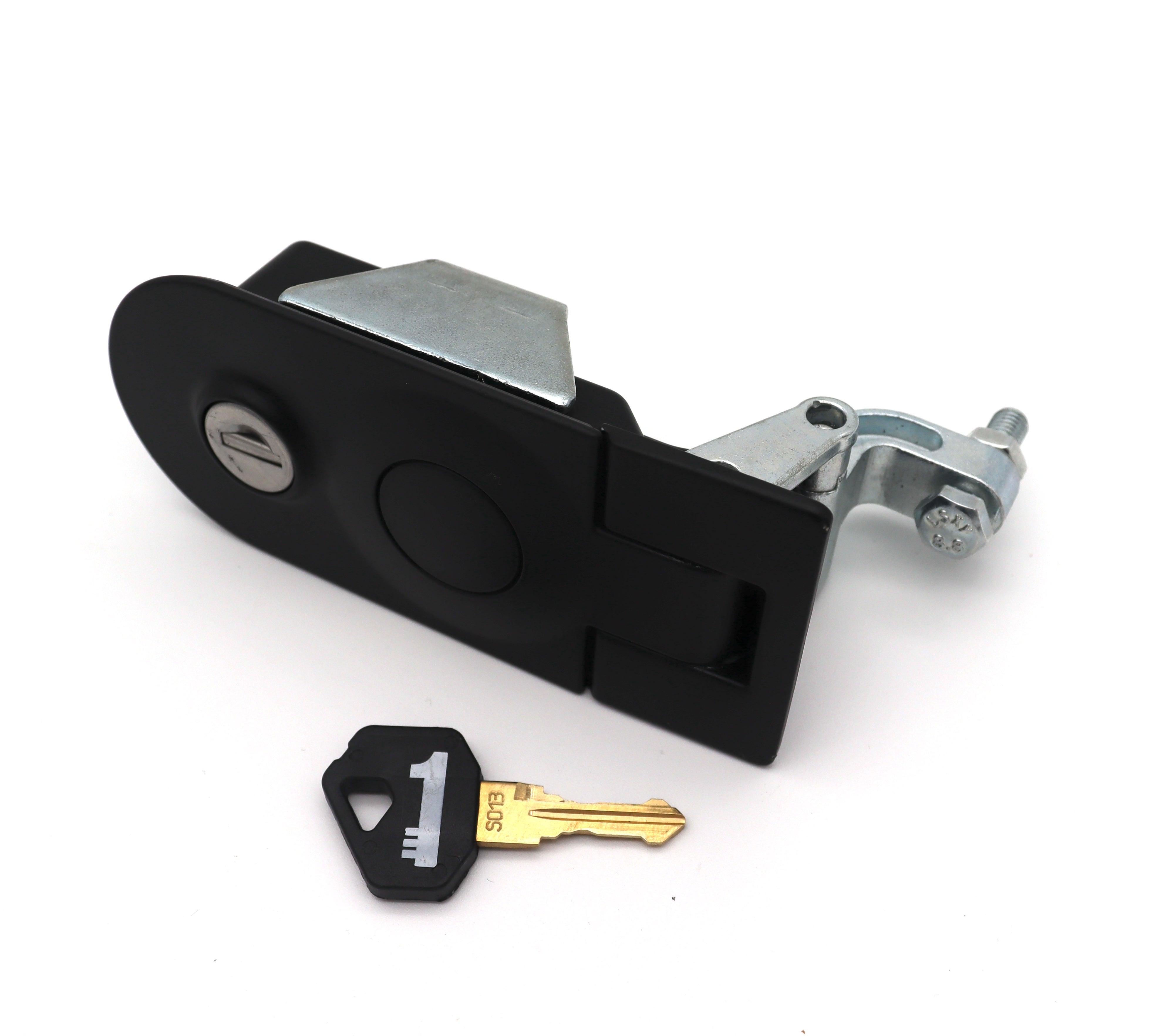 1Key Round End Toolbox Lock - Black