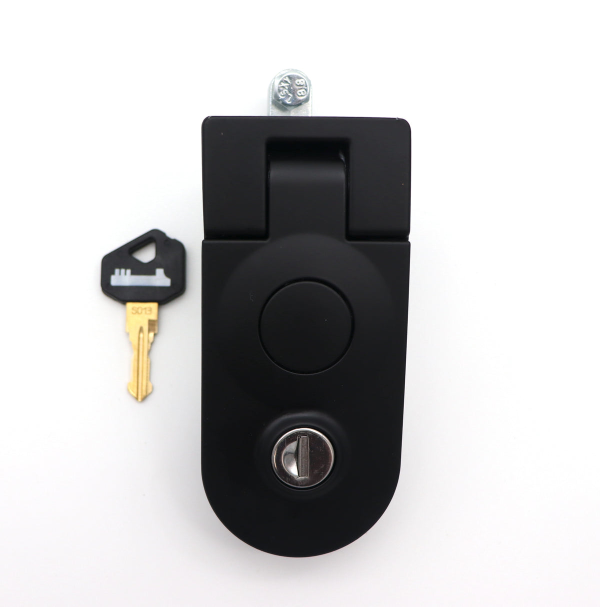 1Key Round End Toolbox Lock Black | 1Key Caravan System