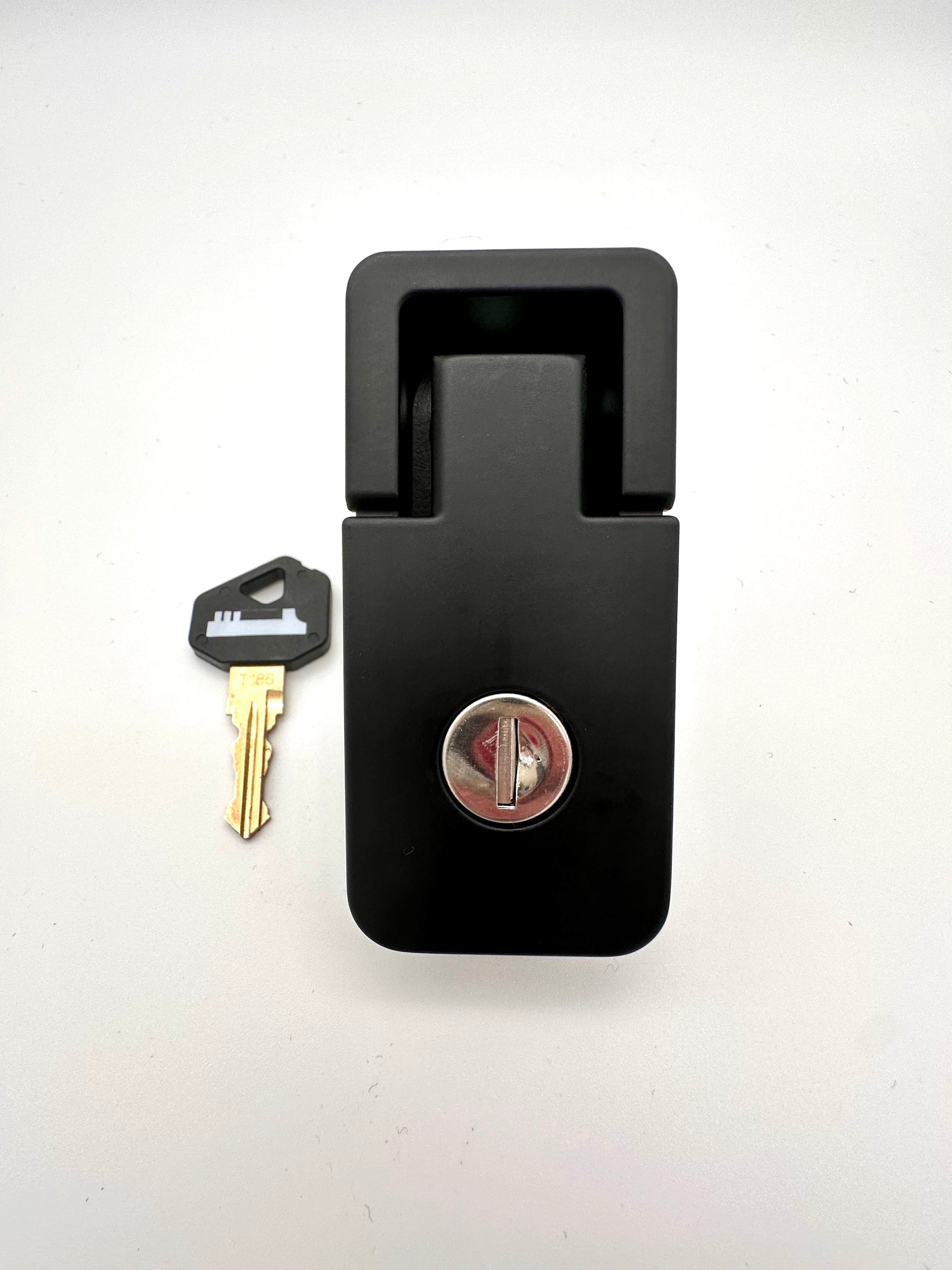 1Key Compression Locks BLACK - 8 Pack Keyed Alike
