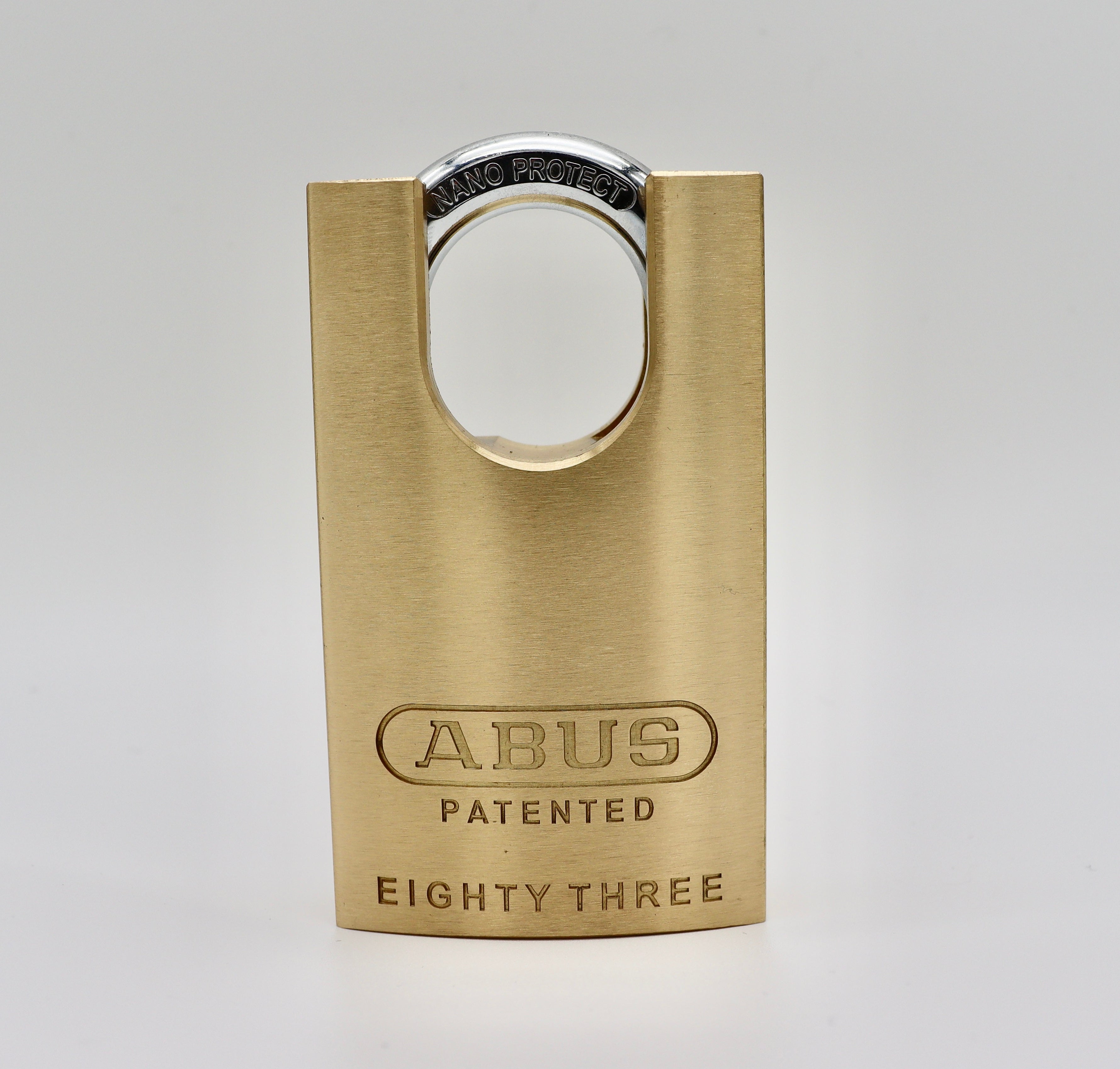 1Key MEDIUM Padlock | Brass  CLOSED SHACKLE 8mm Shackle